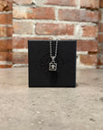 CHROME HEARTS FRAMED FLEUR PENDANT ‘SILVER’