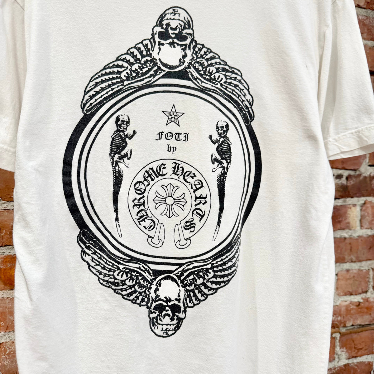 CHROME HEARTS VINTAGE SAMPLE FOTI MIRROR TEE ‘WHITE’