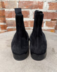 SAINT LAURENT WYATT 30 SUEDE CHELSEA BOOTS ‘BLACK’