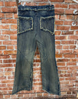 NO FAITH STUDIOS FRAYED DENIM ‘INDIGO’