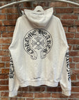 CHROME HEARTS MONOGRAM ZIP HOODIE ‘WHITE’