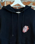 NUMBER (N)INE ROLLINGS STONES RHINESTONE ZIP UP ‘BLACK’