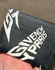 GIVENCHY LOGO PRINT LEATHER CARDHOLDER ‘BLACK’