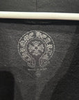CHROME HEARTS OLIVE VERTICAL SCRIPT ZIP HOODIE ‘BLACK’