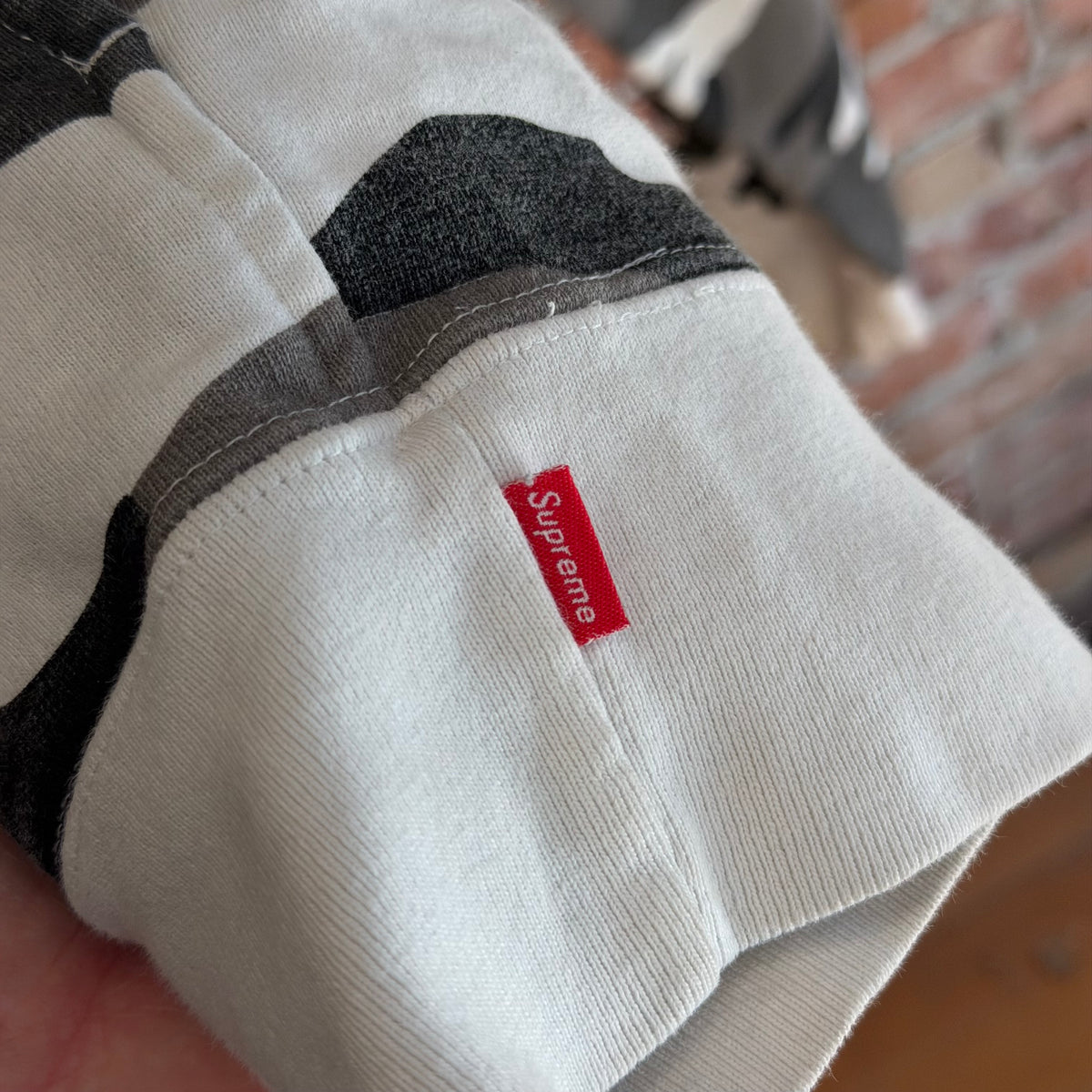 SUPREME FW14 INTERNATIONAL FLAGS HOODIE ‘SNOW CAMO’