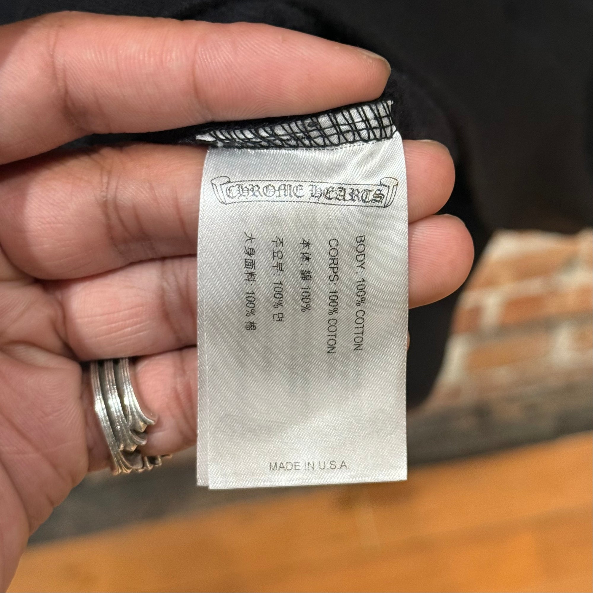 CHROME HEARTS FLORAL GRADIENT PRINT HOODIE ‘BLACK’