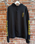 CHROME HEARTS VERTICAL LOGO 1988 PULLOVER HOODIE ‘BLACK/GOLD’