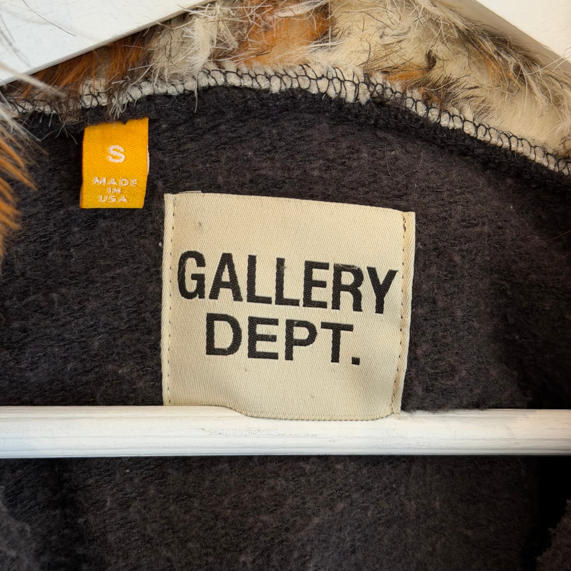 GALLERY DEPT. ATK G-PATCH FUR ZIP HOODIE ‘MULTI’