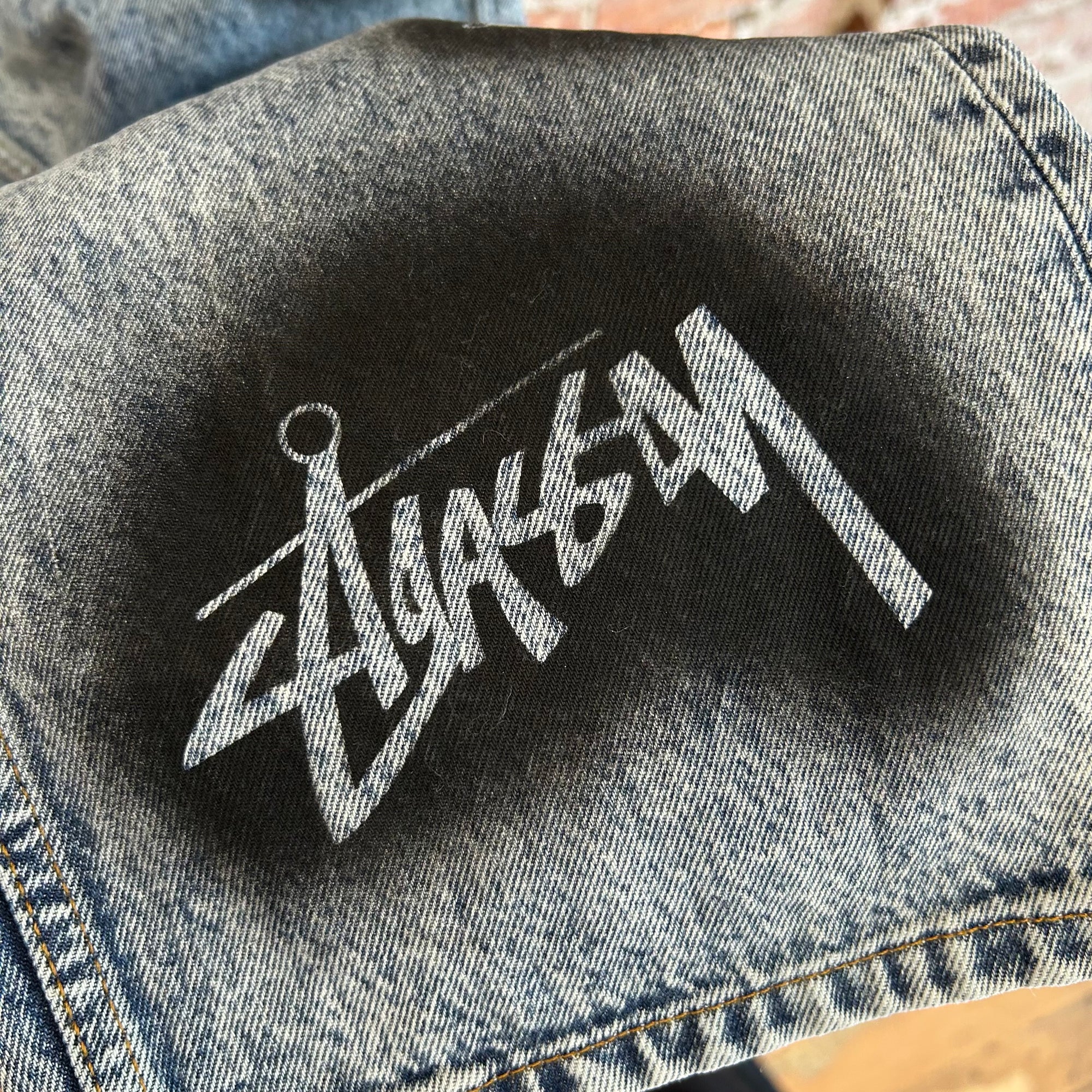 STUSSY X DRIES VAN NOTEN STENCIL DENIM ‘BLUE’