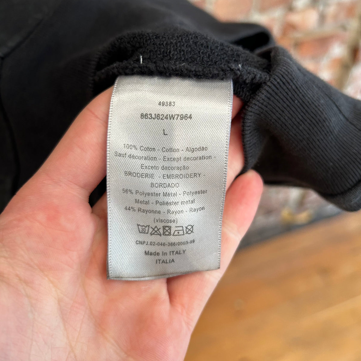 DIOR HOMME SS18 GINZA EXCLUSIVE 18K BEE HOODIE ‘BLACK’