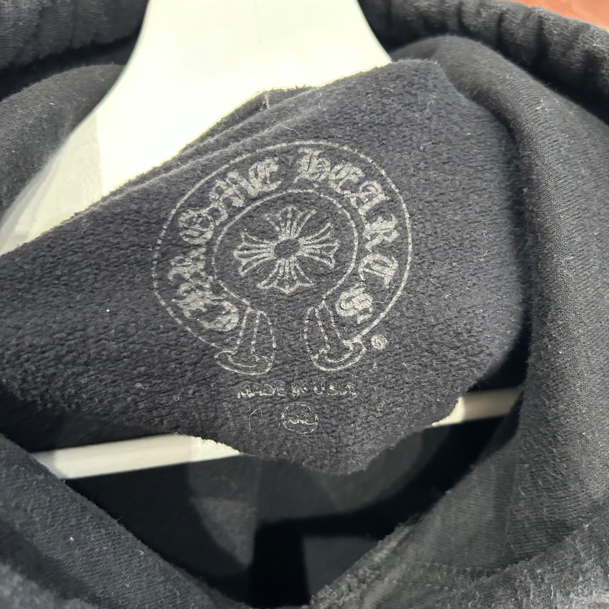 CHROME HEARTS VERTICAL SCRIPT PULLOVER HOODIE ‘BLACK’
