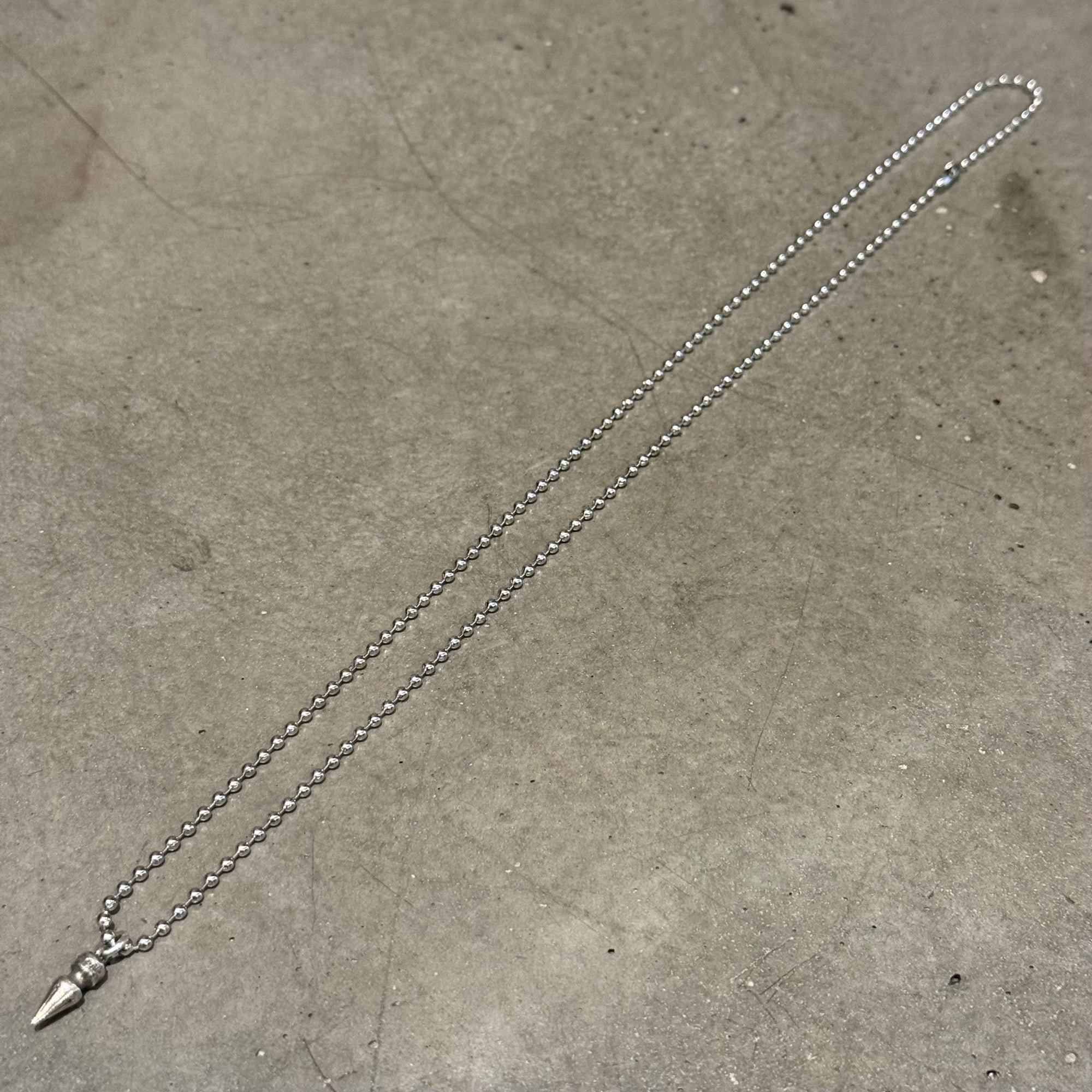 CHROME HEARTS SPIKE DROP NEKCLACE ‘SILVER’