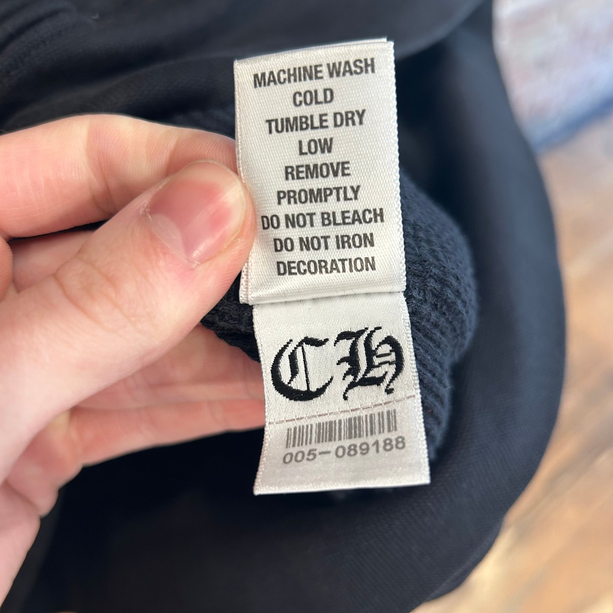 CHROME HEARTS FOTI THERMAL ZIP HOODIE ‘BLACK’