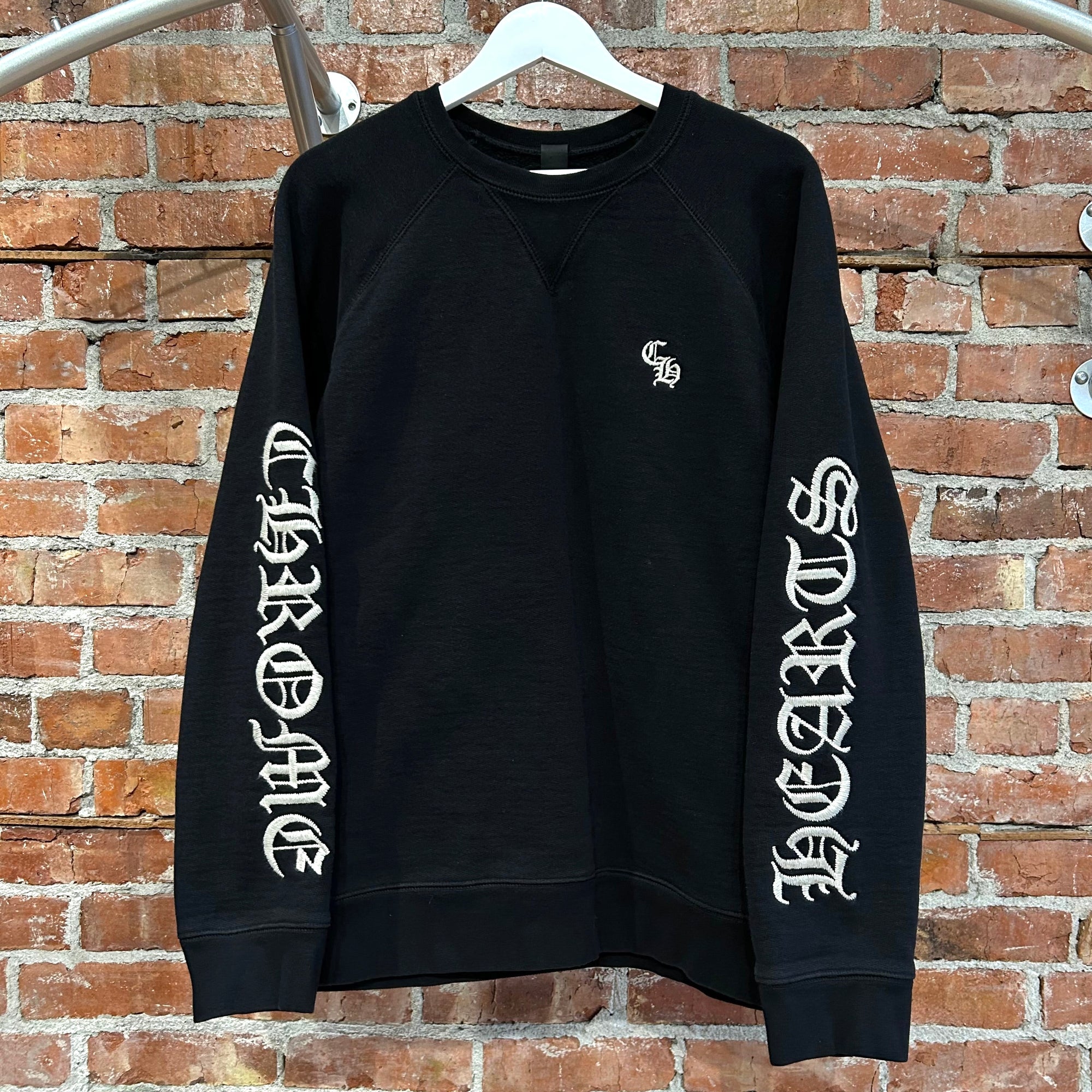CHROME HEARTS SLO RIDE CREWNECK ‘BLACK’