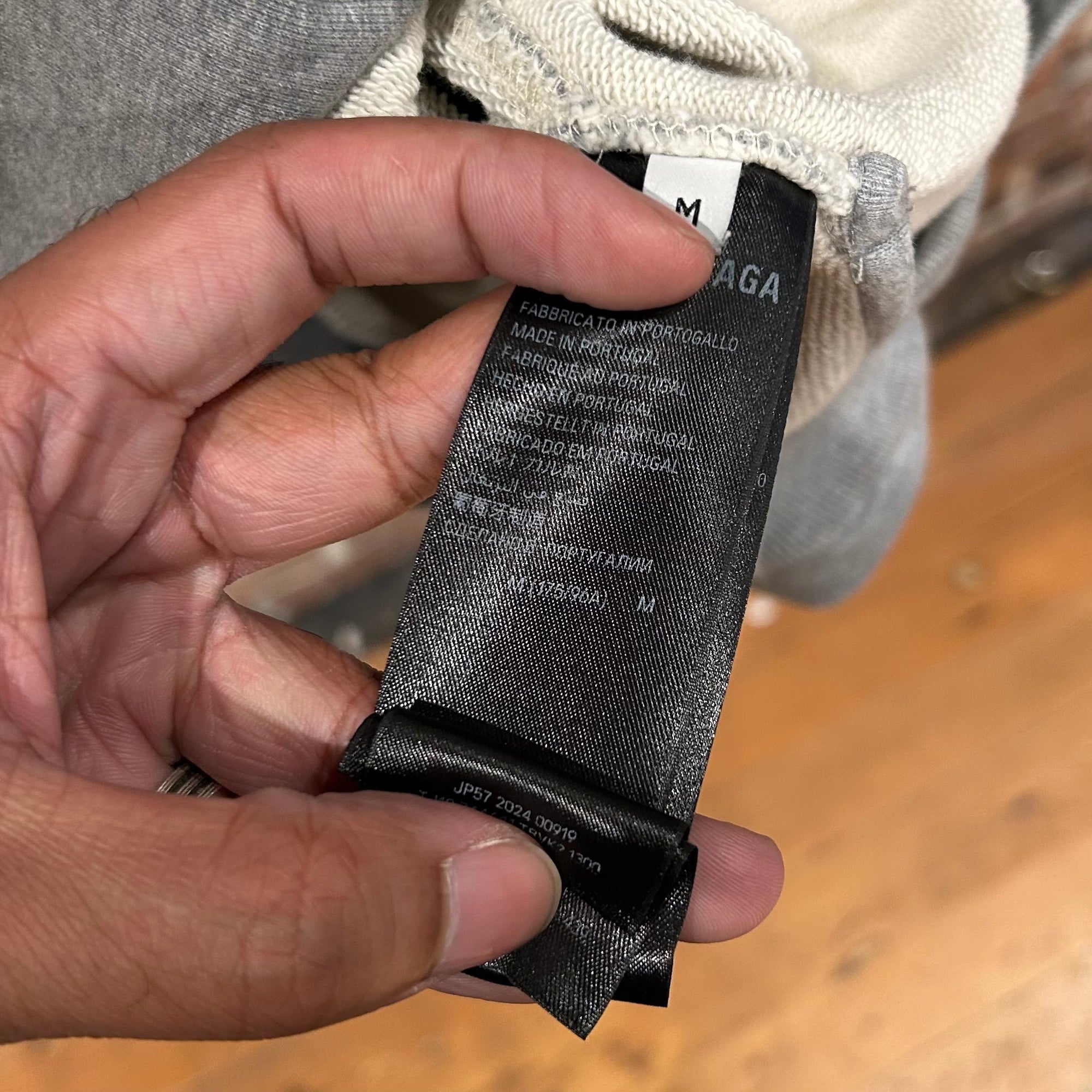 BALENCIAGA SS21 OVERSIZED TAPE HOODIE ‘GREY’