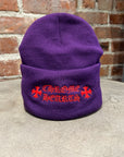 CHROME HEARTS PLUS LOGO BEANIE ‘PURPLE’