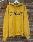 SUPREME FW25 STAR STUDDED HOODIE ‘YELLOW’