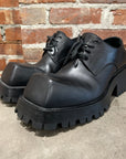 BALENCIAGA LEATHER TROOPER DERBIES ‘BLACK’