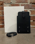 MAISON MARGIELA FOUR STITCH PHONE HOLDER/TRAVEL CASE ‘BLACK’