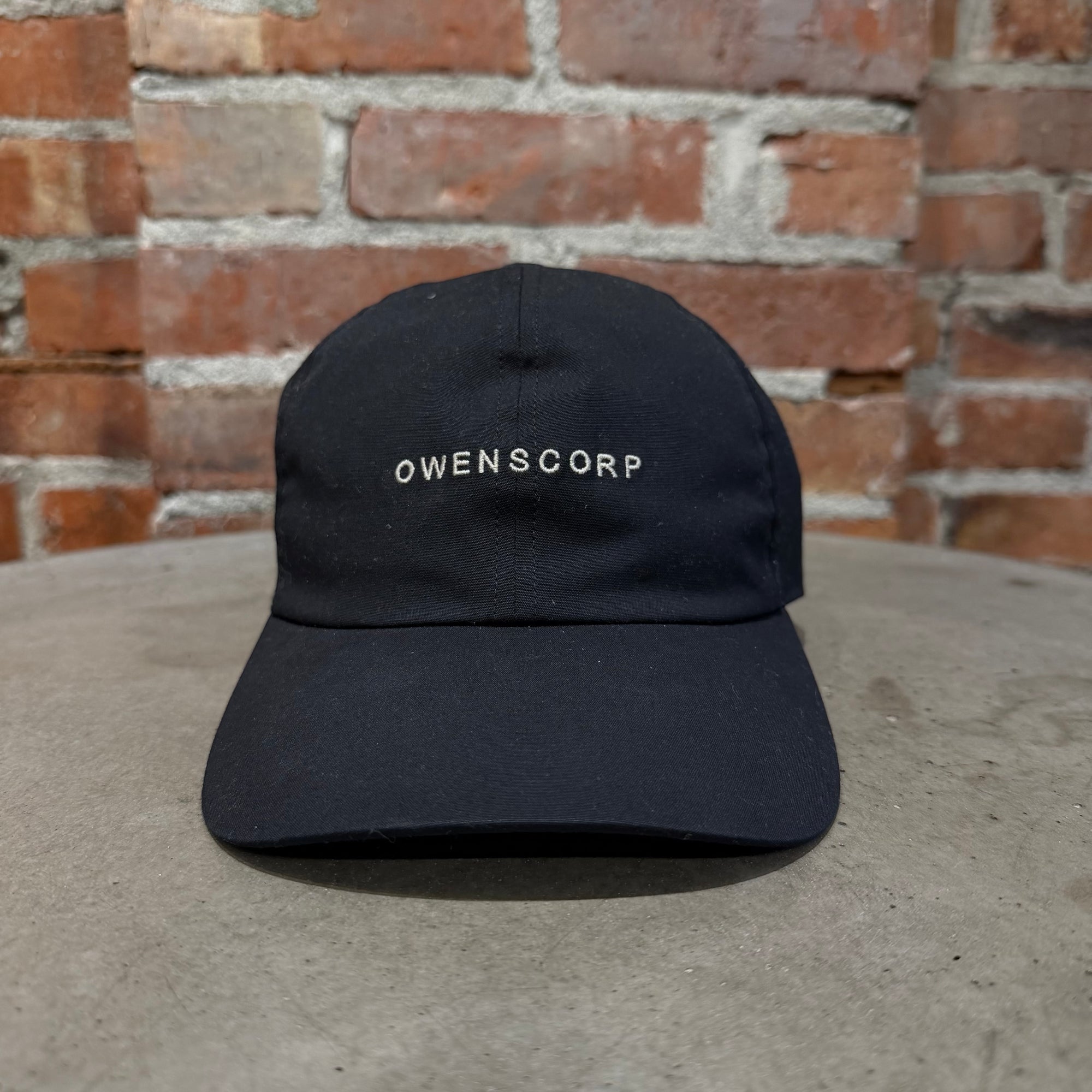RICK OWENS OWENSCORP BASEBALL CAP ‘BLACK’