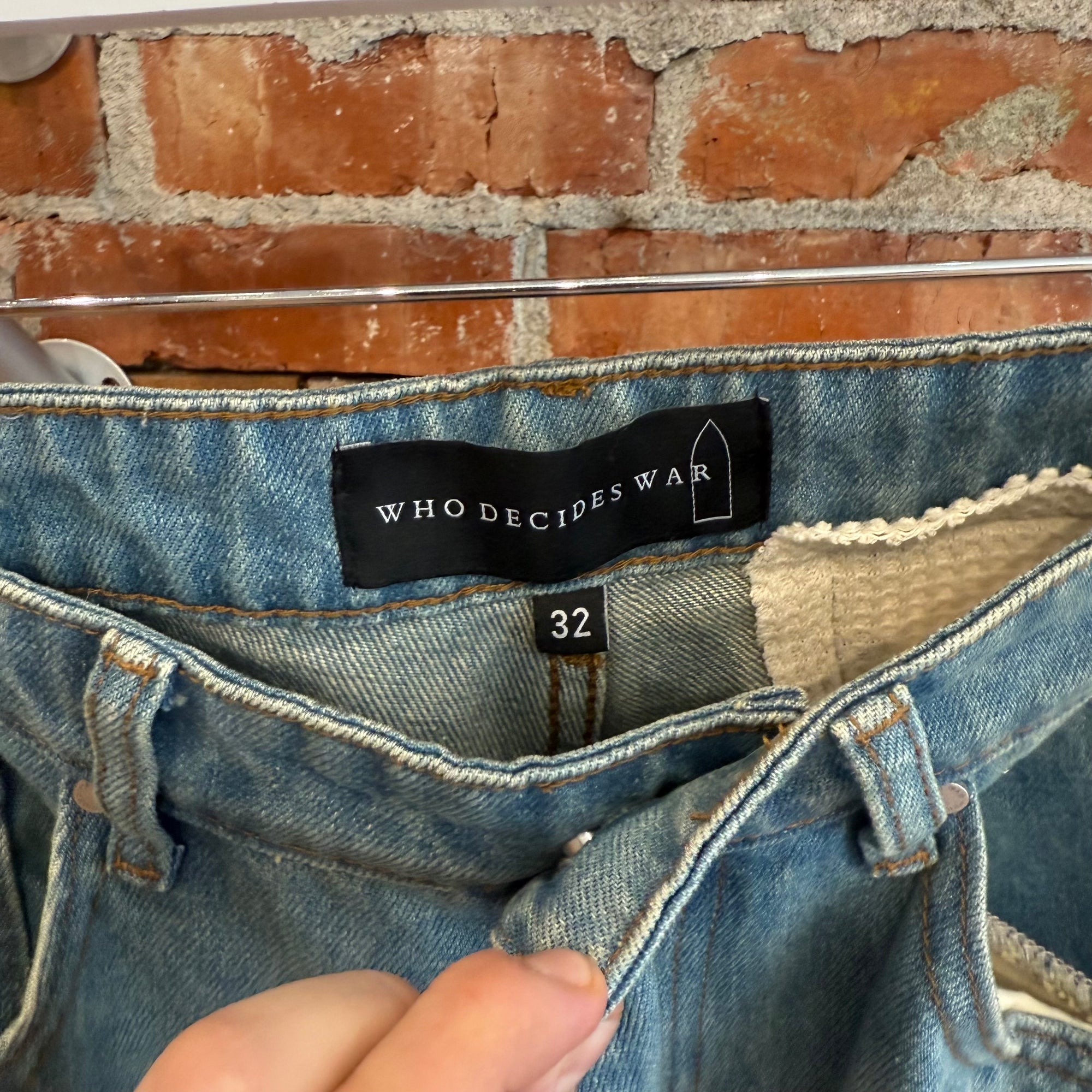 WHO DECIDES WAR TAPESTRY THERMAL LINED DENIM ‘BLUE’