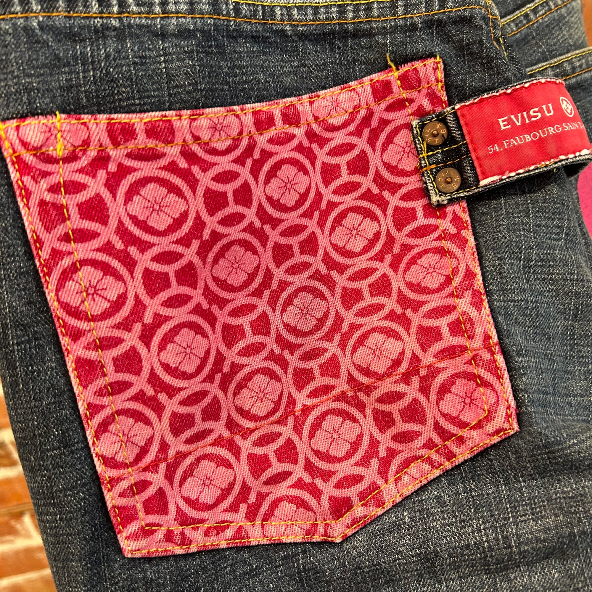EVISU SAKURA MONOGRAM PARIS DENIM 'INDIGO'