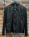 ENFANTS RICHES DEPRIMES SS25 WESTERN LEATHER JACKET ‘BLACK’