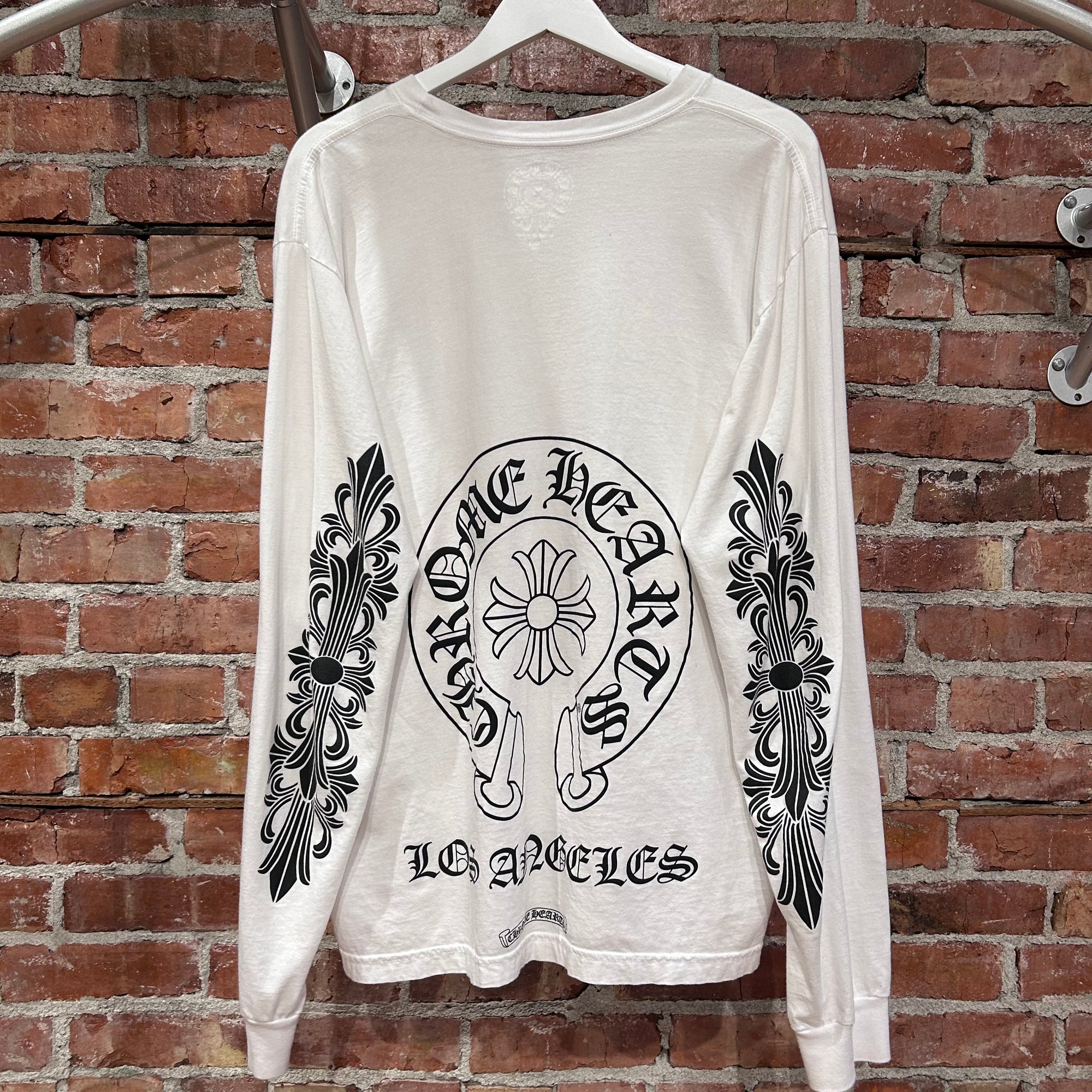 CHROME HEARTS LAS VEGAS EXCLUSIVE FLORAL LONG SLEEVE ‘WHITE’