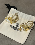 VIVIENNE WESTWOOD LNY DRAGON EARRINGS ‘GOLD’