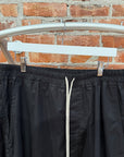 RICK OWENS POPLIN DROP CROTCH DRAWSTRING PANTS ‘BLACK’