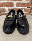 CELINE TRIOMPHE EMBELLISHED LOAFERS ‘BLACK’
