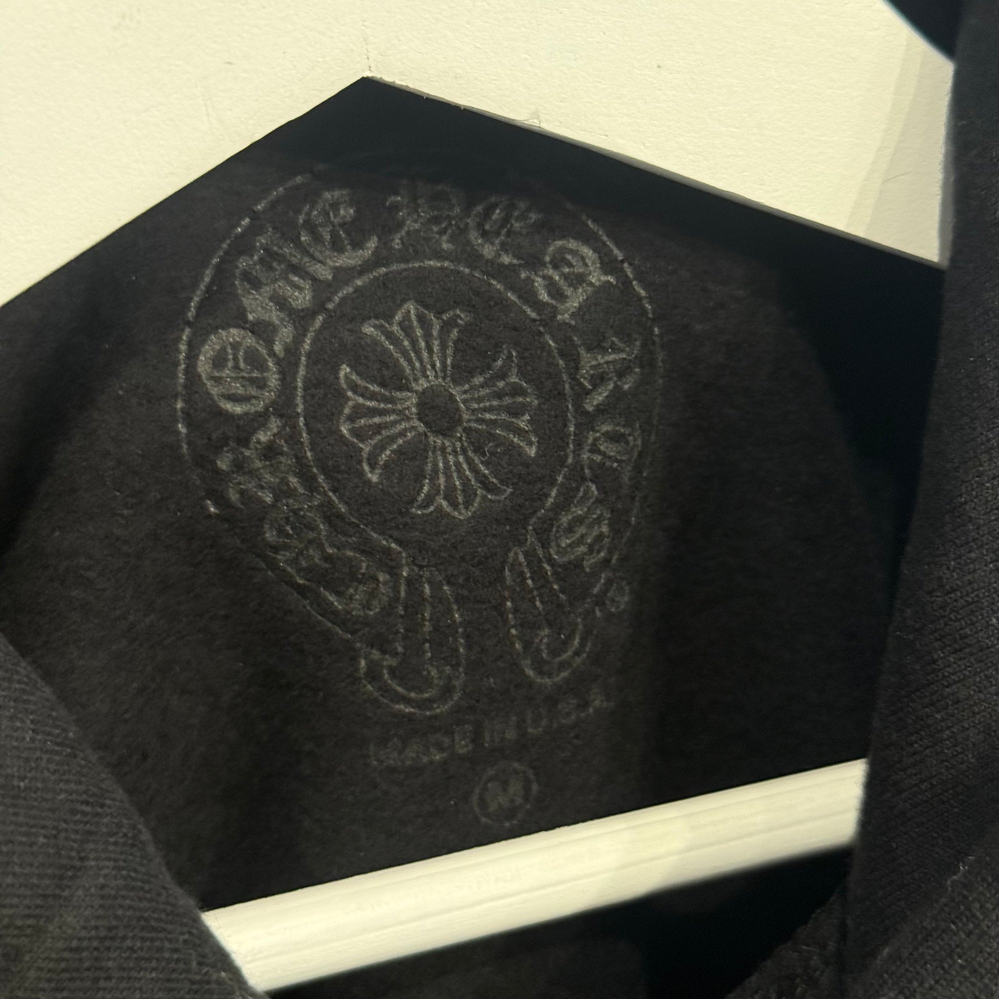 CHROME HEARTS FLORAL HORSESHOE PULLOVER HOODIE ‘BLACK’