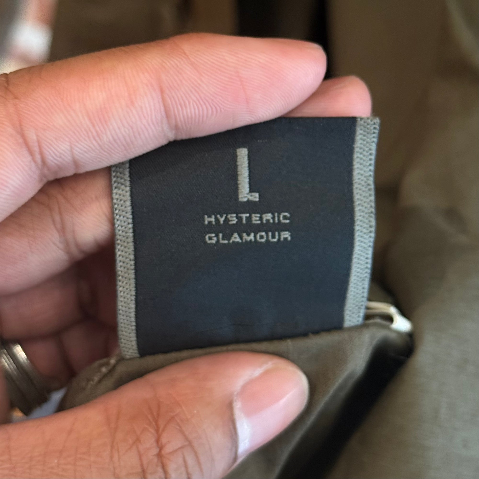 HYSTERIC GLAMOUR PIN UP GIRL MILITARY JACKET ‘DARK OLIVE’