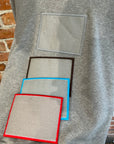 ACNE STUDIOS MELANGE FACE PATCH HOODIE ‘GREY’