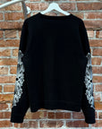 CHROME HEARTS CASHMERE FLORAL SWEATER ‘BLACK’