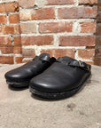 YUKETEN SAL-1 LEATHER CLOG ‘BLACK’