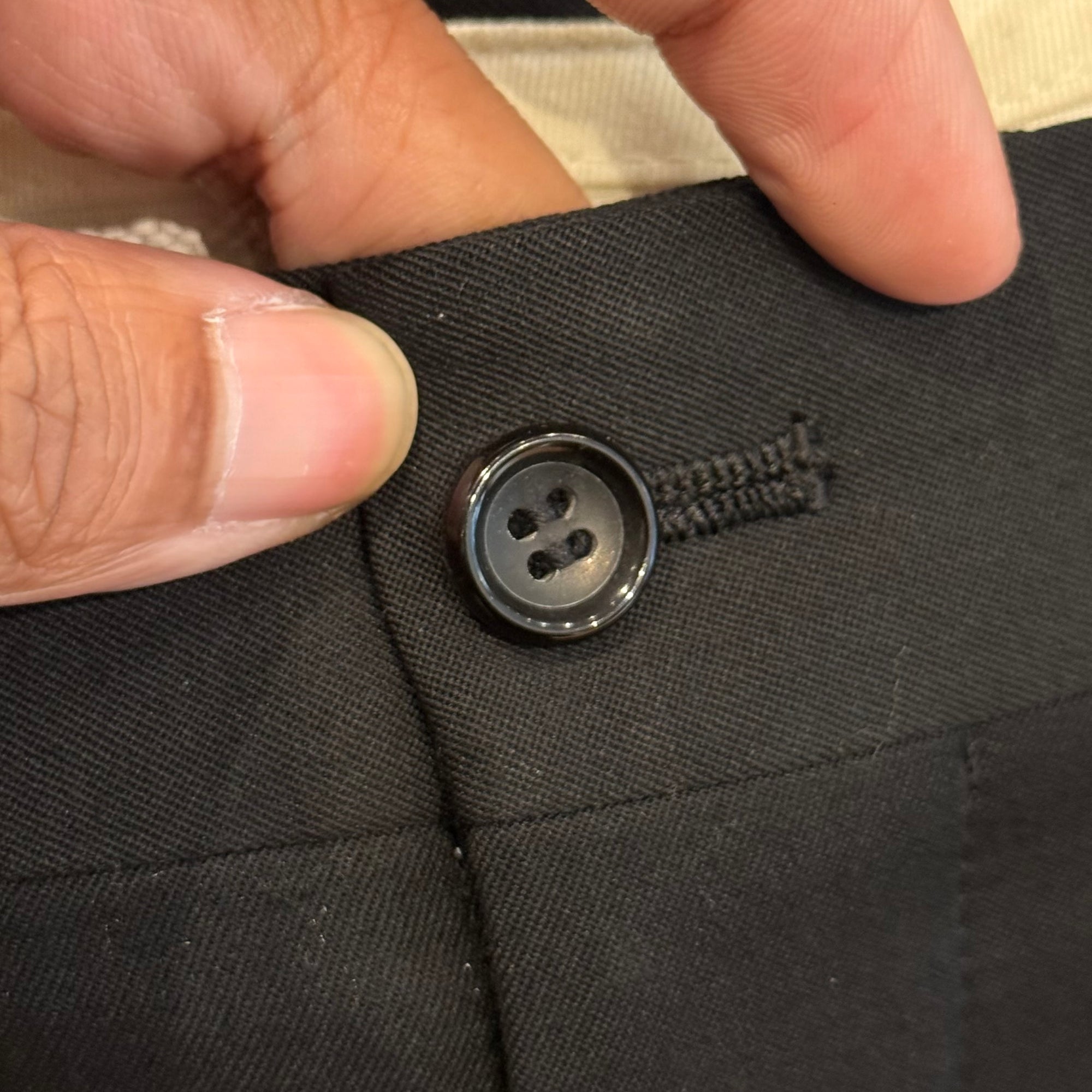 COMME DES GARCONS HOMME PLUS AD2007 WOOL TROUSERS ‘BLACK’