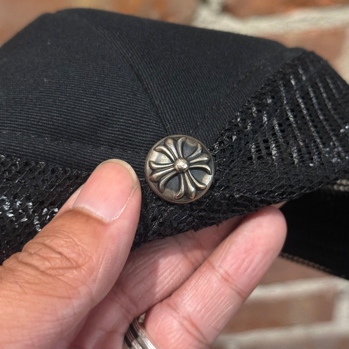 CHROME HEARTS TRIPLE CROSS TRUCKER HAT ‘BLACK’