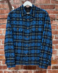 CHROME HEARTS MONOGRAM WORK DOG FLANNEL ‘BLUE’