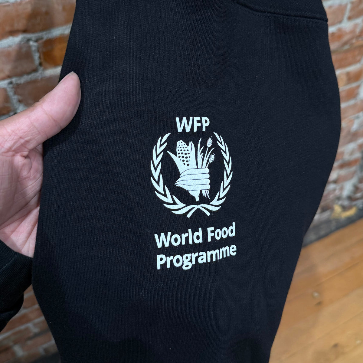 BALENCIAGA FW24 WORLD FOOD PROGRAMME ZIP HOODIE ‘BLACK’