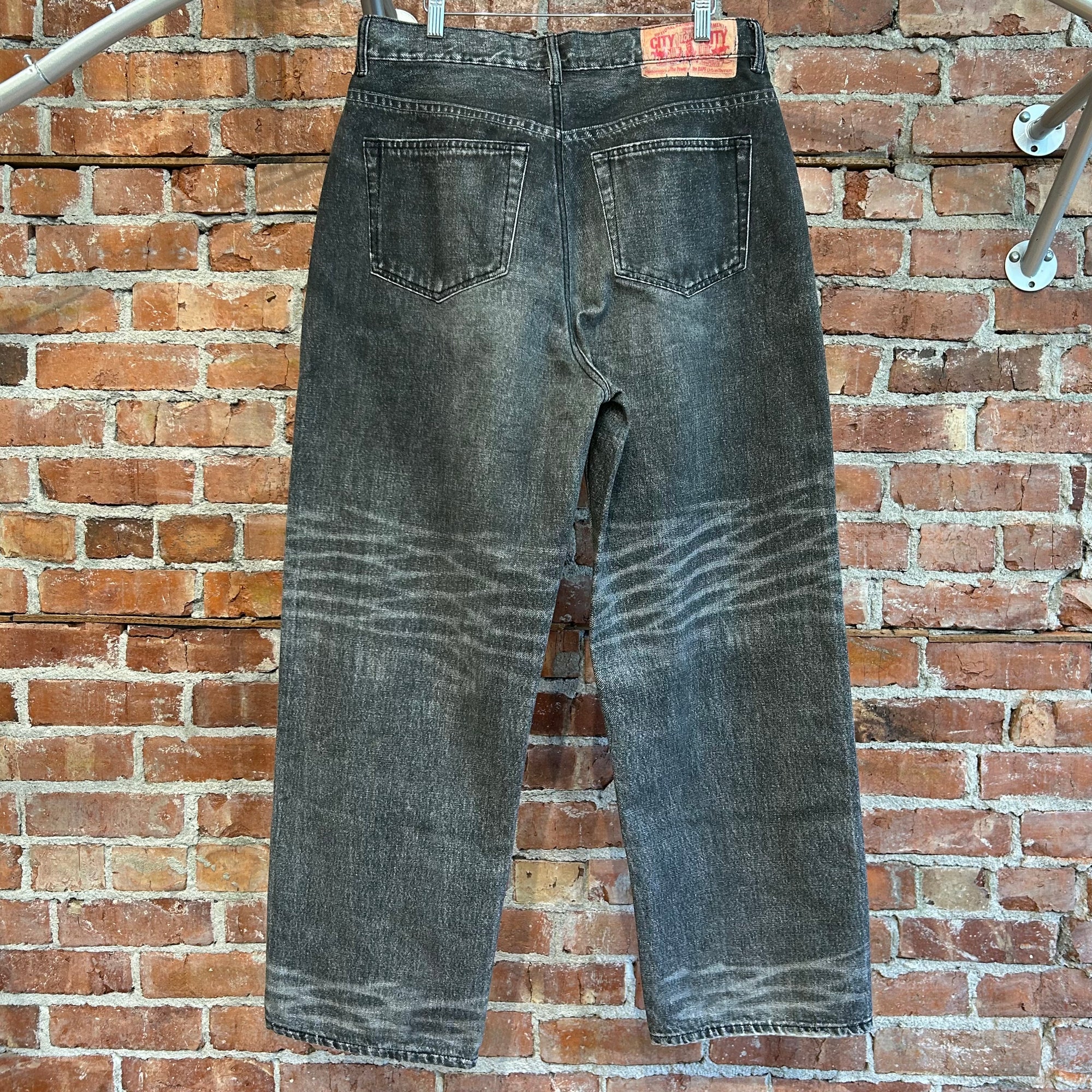 BAPE FAKE PRINT STA LOOSE FIT DENIM ‘VINTAGE BLACK’