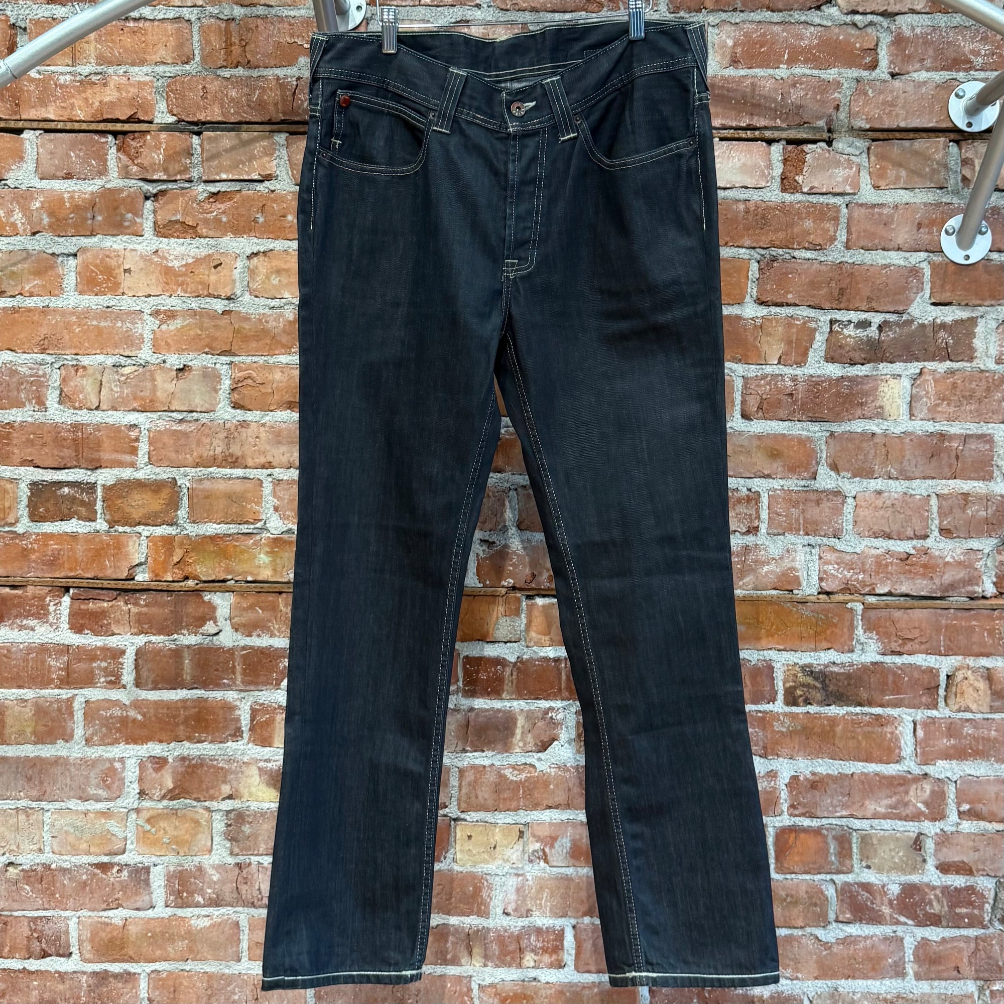 EVISU X PUMA BUCKLE-BACK STRAIGHT DENIM ‘INDIGO/MINT’