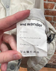 AND WANDER CARDIGAN SHELL JACKET ‘CREAM’