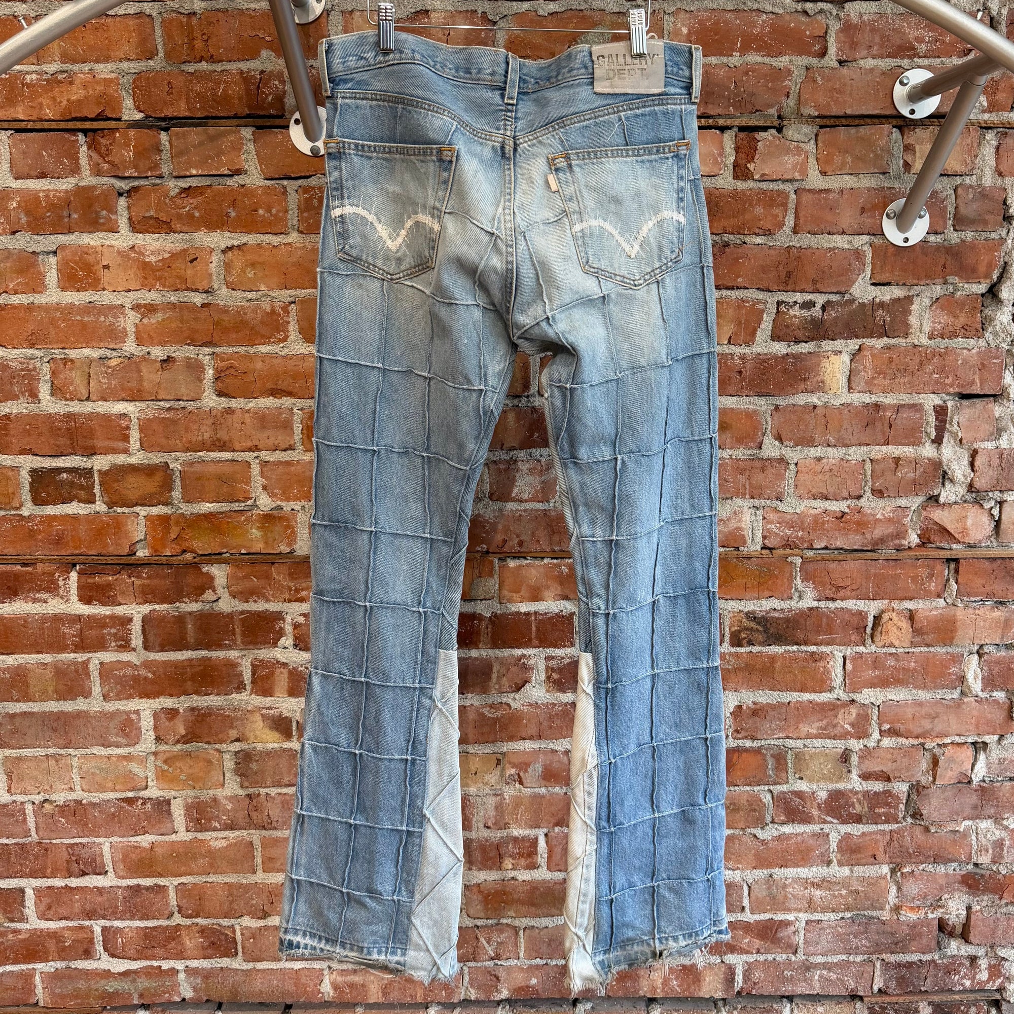 GALLERY DEPT LENNY FLARE PATCHWORK DENIM ‘LIGHT BLUE’