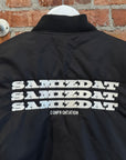 YANG LI SAMIZDAT CONFRONTATION EMBROIDERED BOMBER ‘BLACK’