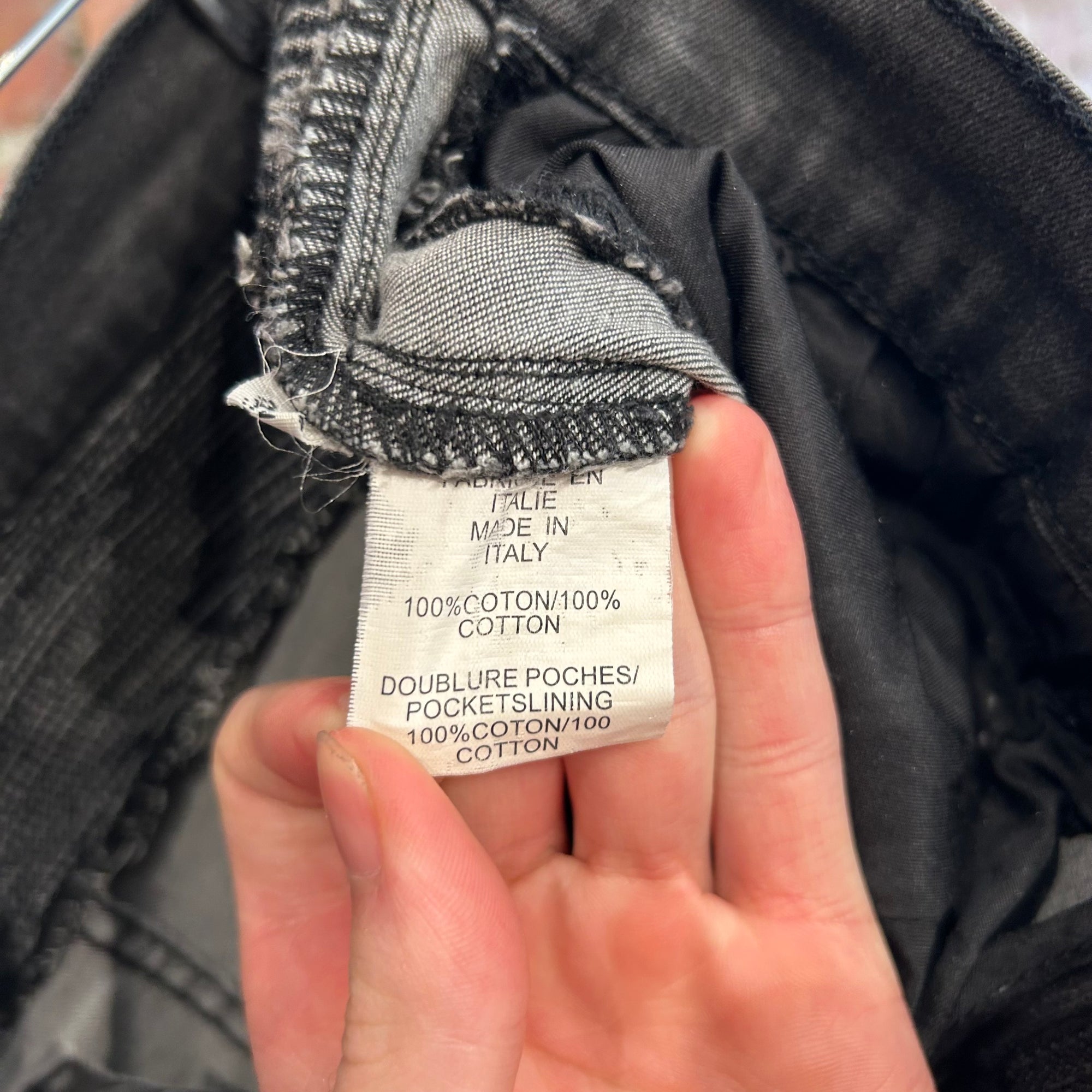BALMAIN BIKER DENIM ‘GREY’