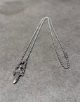 CHROME HEARTS MODERN ZIPPER DAGGER NECKLACE ‘SILVER’