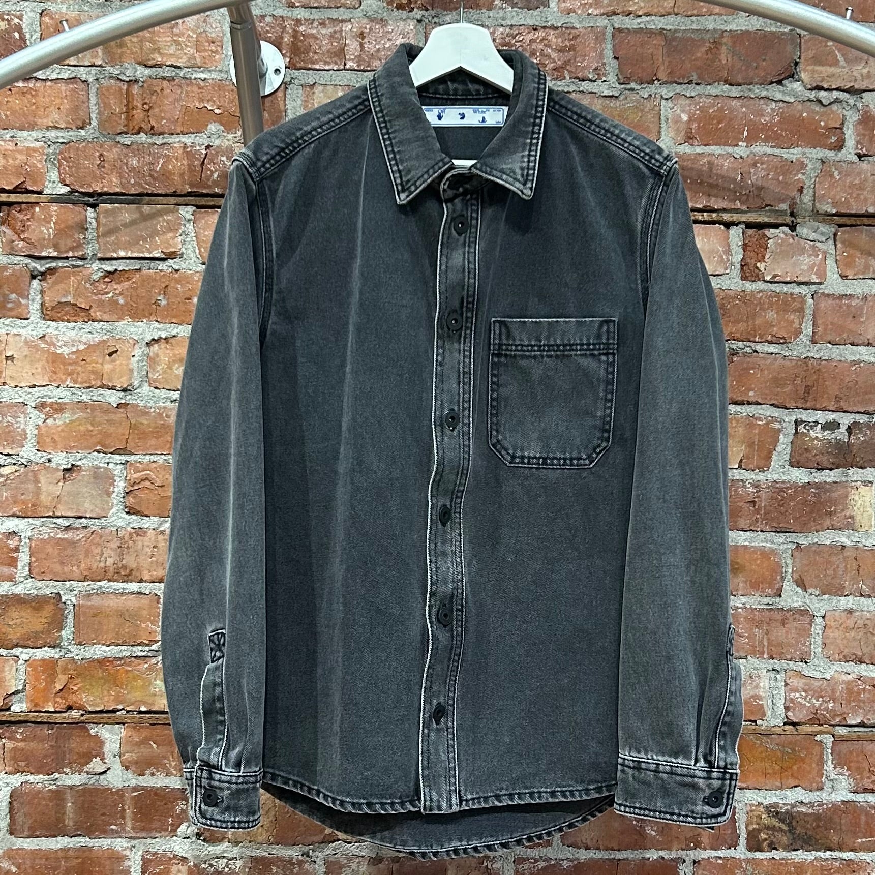 OFF-WHITE DENIM WORK SHIRT JACKET ‘SLATE’