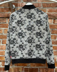 SUPREME SS17 QUILTED LACE FLORAL BOMBER ‘GREY’