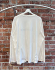 OUR LEGACY BOX ABSTRACT LOGO LONGSLEEVE ‘WHITE’